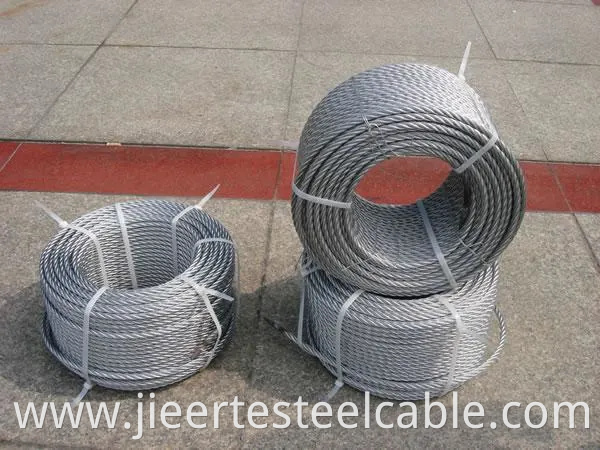 Galvanized soft wire rope